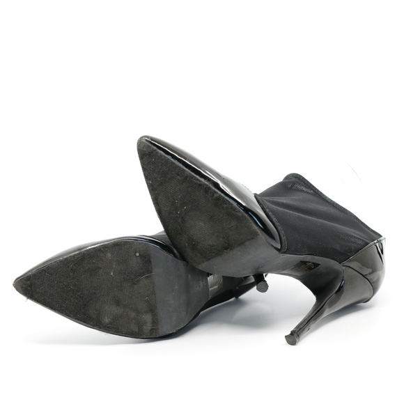 COLIN STUART STRETCH BLACK MESH POINTY TOE PUMP - Picture 7 of 7